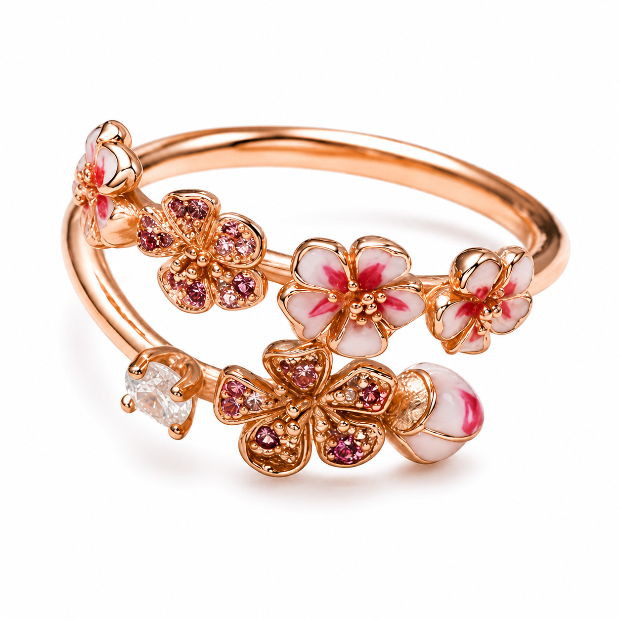 Blush White Ring