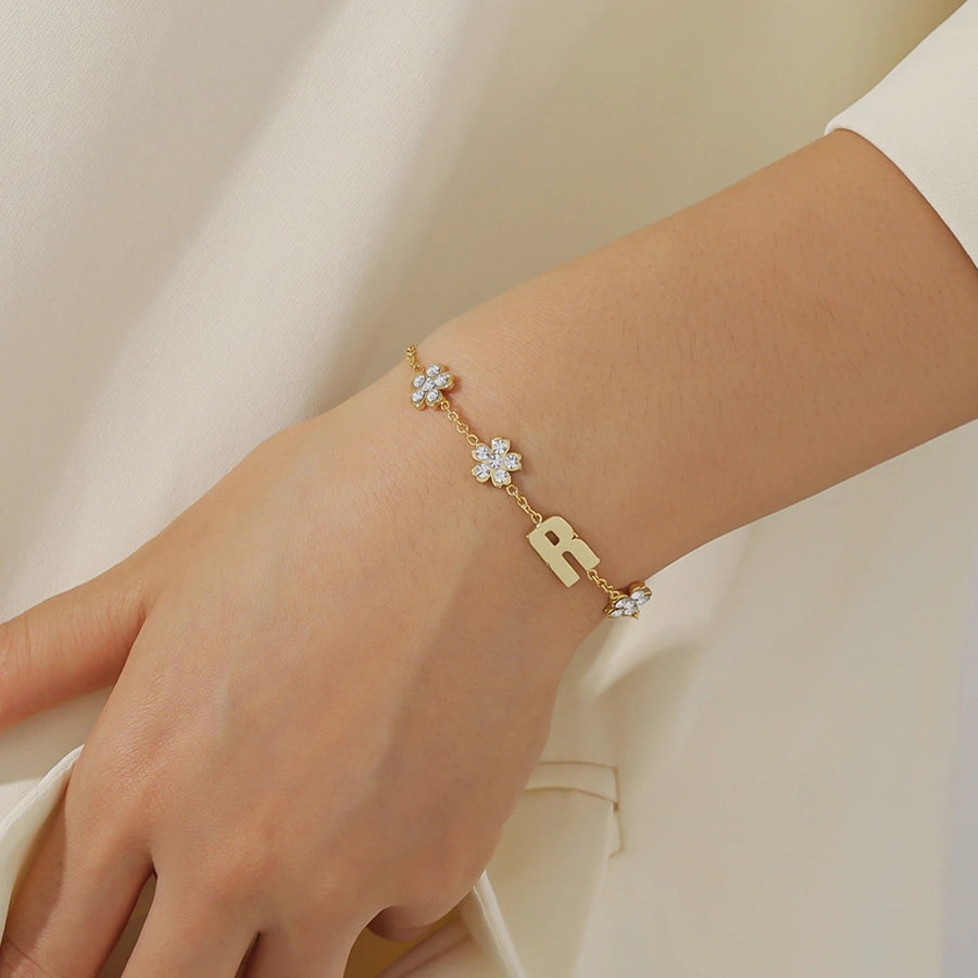 Zalia Personalised Letter Bracelet