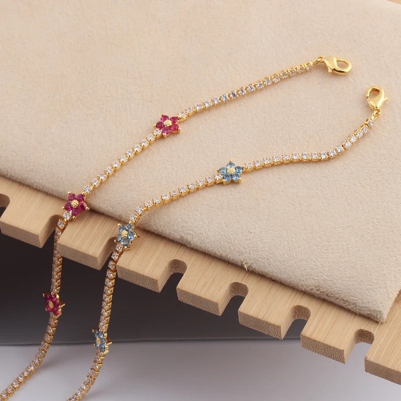 Daisy Zircon Bracelet
