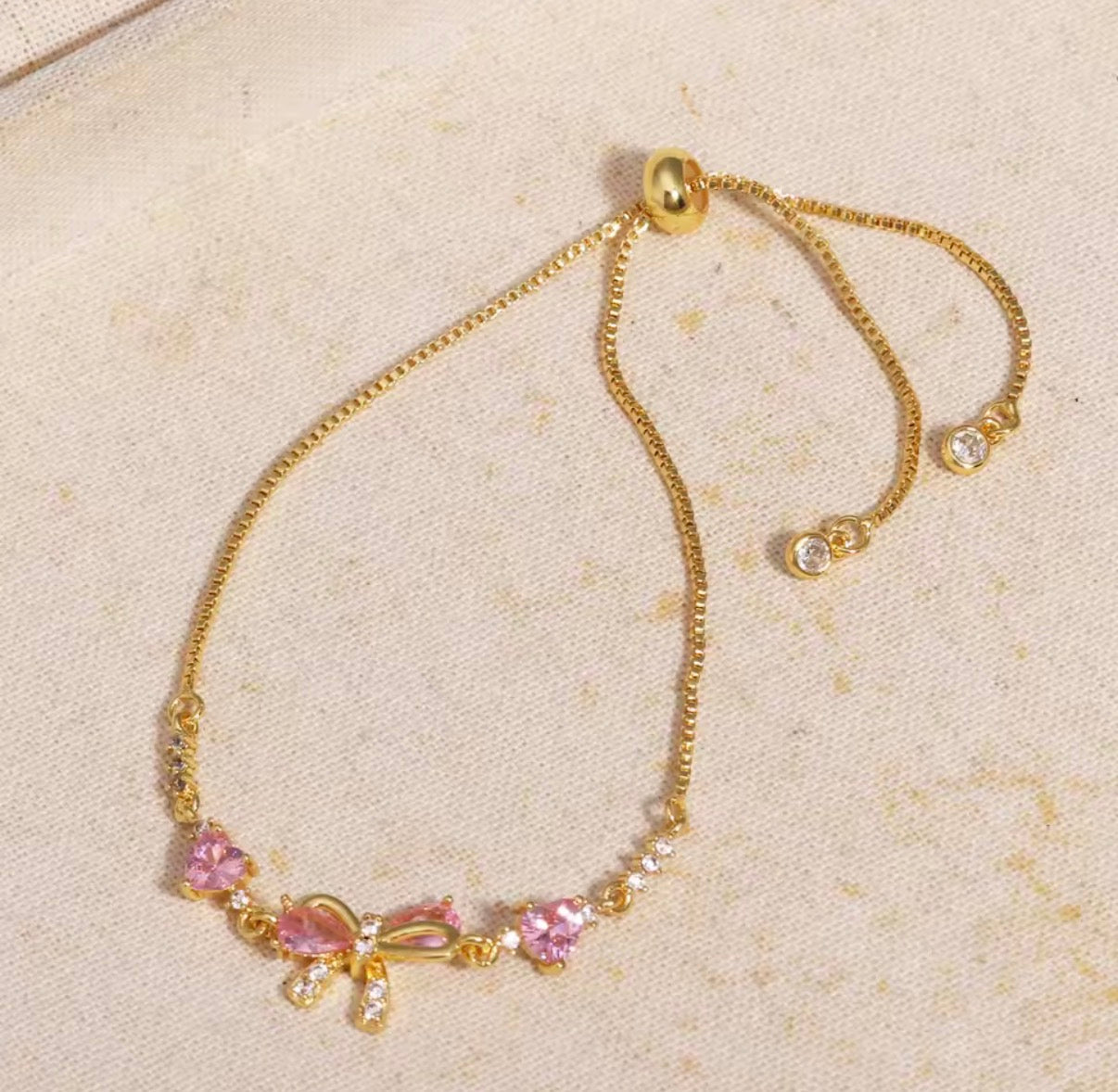 Mira Bow Zircon Bracelet