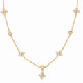 Mevie Flower Zircon Necklace