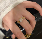 Sakura Crystal Ring