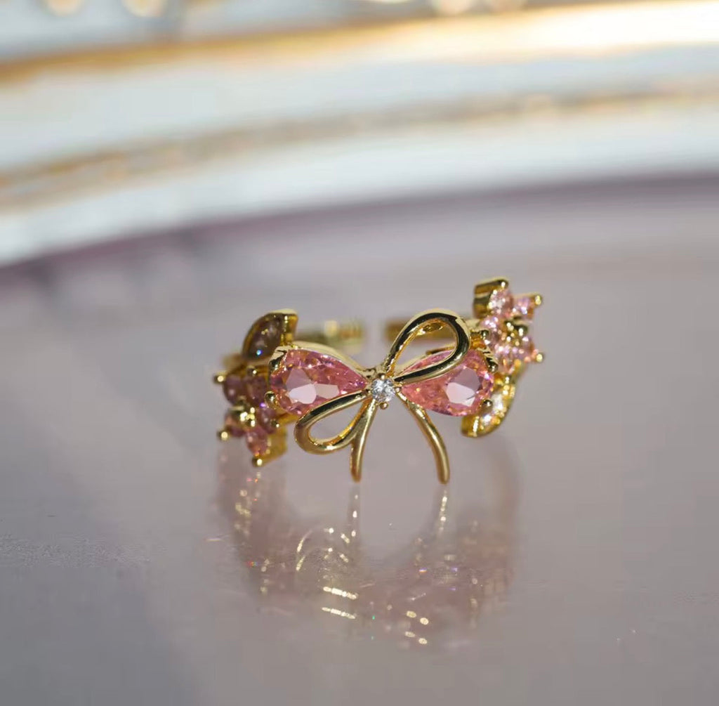 Hazra Bow Zircon Ring