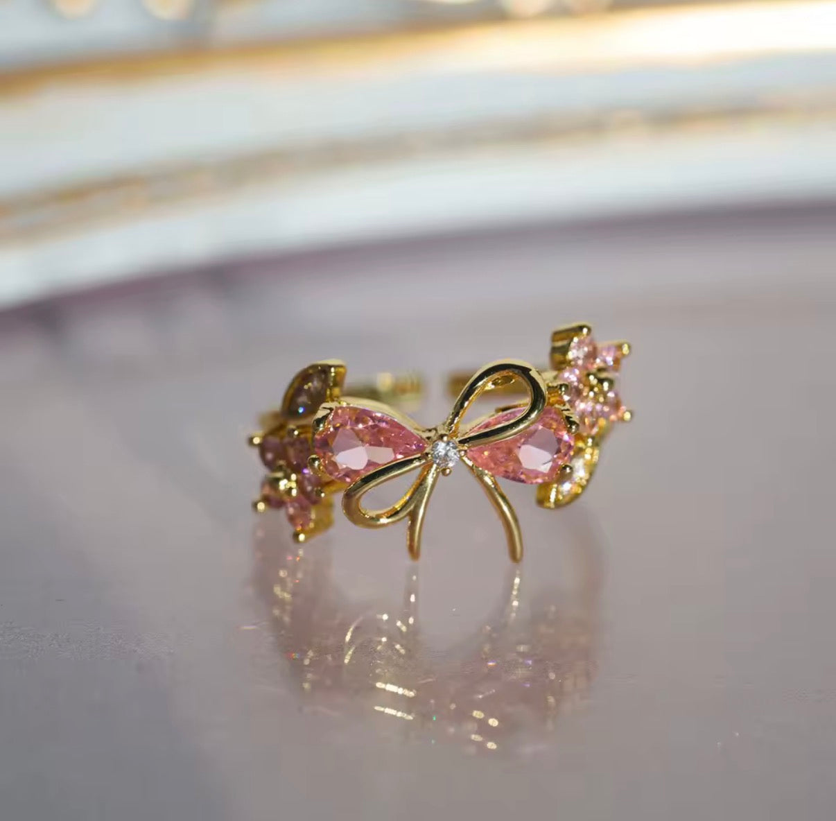 Hazra Bow Zircon Ring