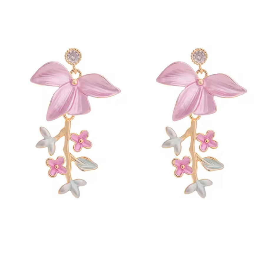 Blush Fleur Earrings
