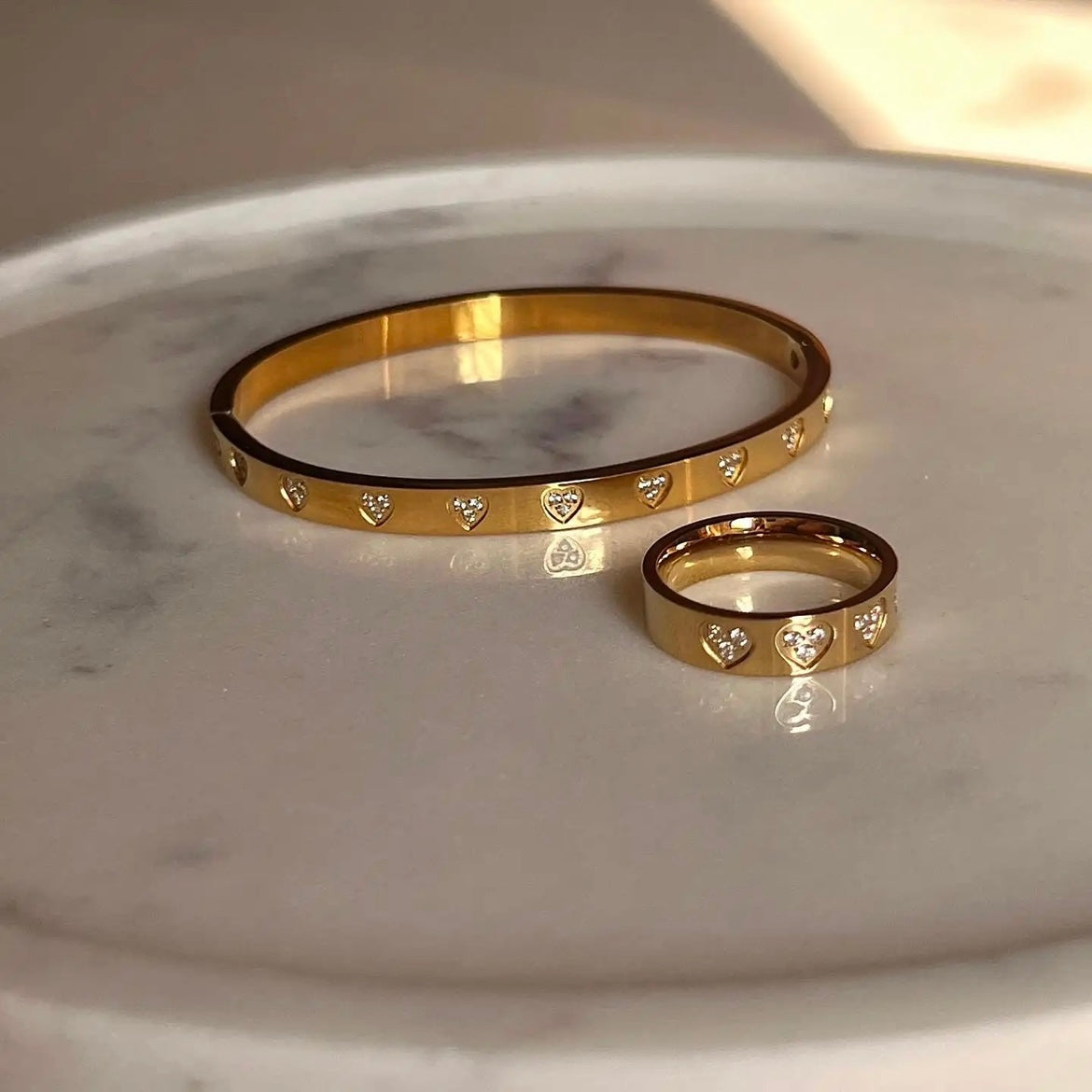 Juraya Heart Zircon Set