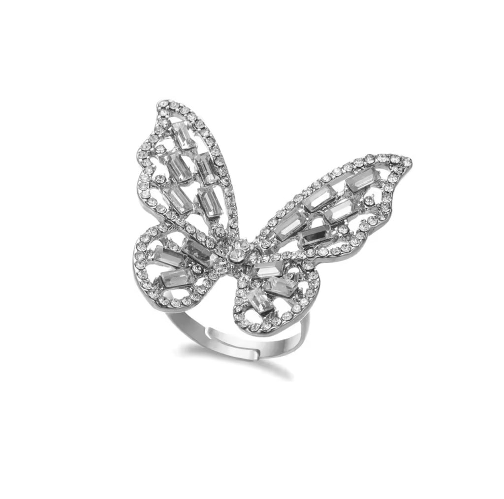 Baguette Butterfly Ring