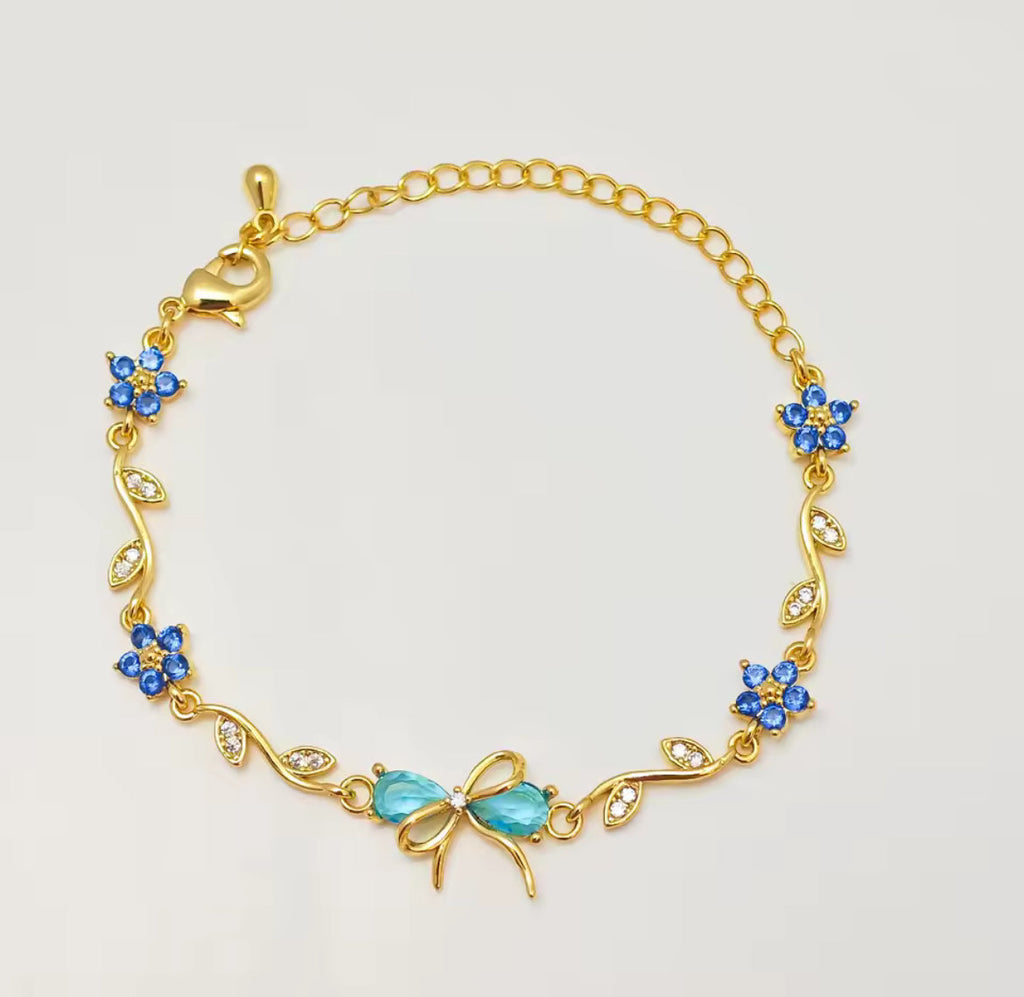 Hazra Bow Zircon Bracelet