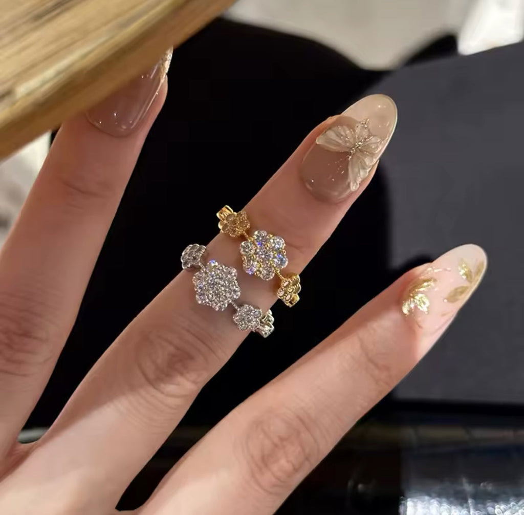 Sakura Crystal Ring