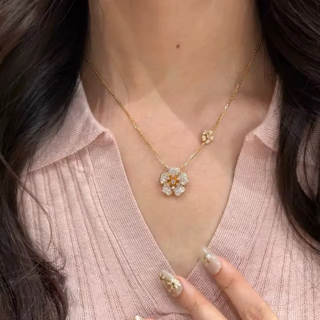 Heather Flower Necklace