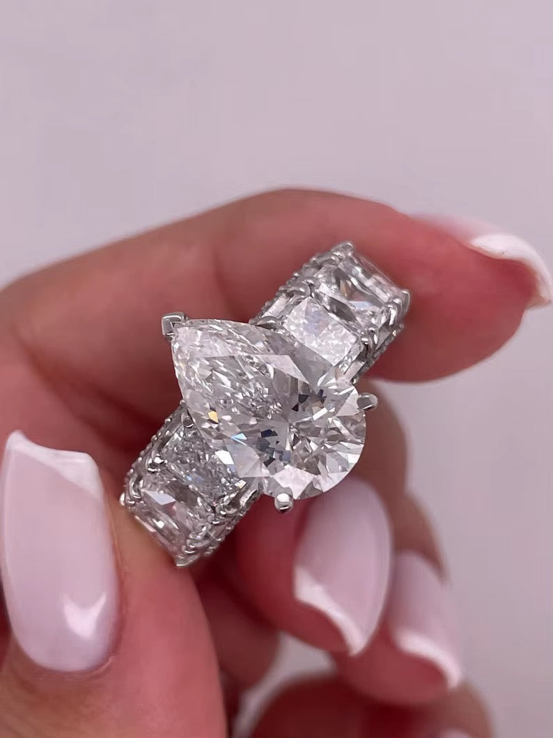 Elysa 5CT Moissanite Ring