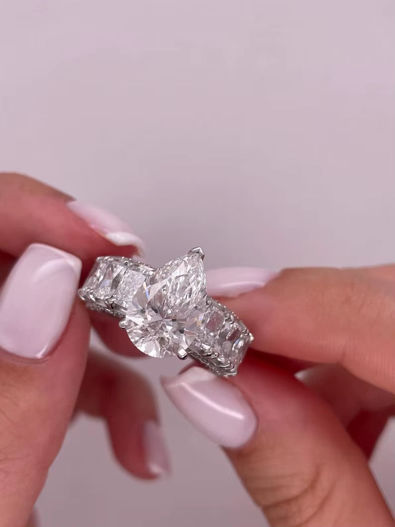 Elysa 5CT Moissanite Ring