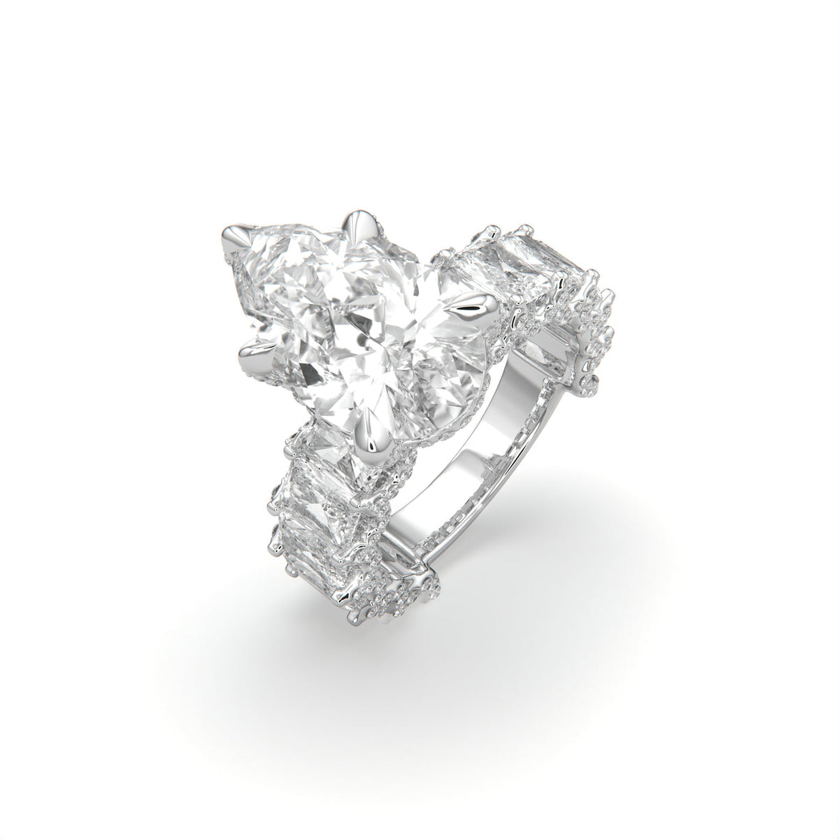 Elysa 5CT Moissanite Ring