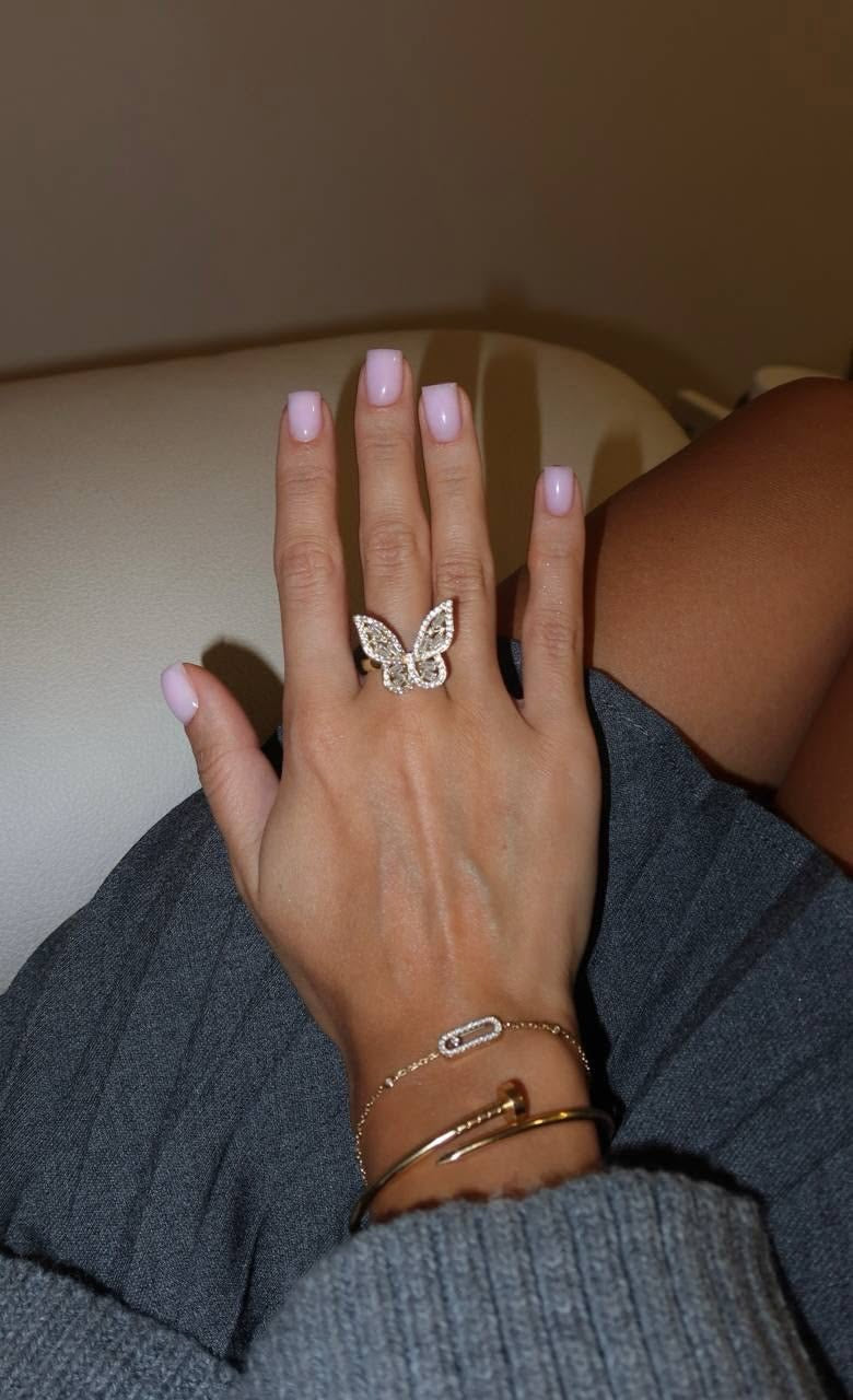 Baguette Butterfly Ring