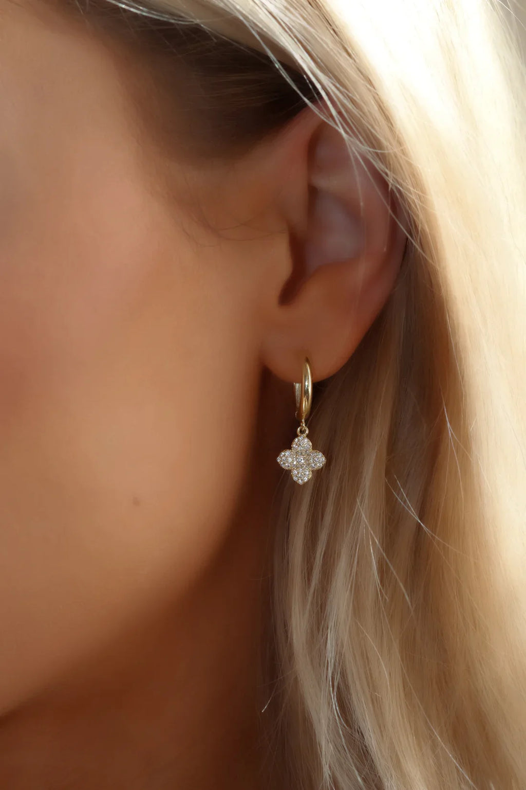Mini Jasmine Hoop Earrings