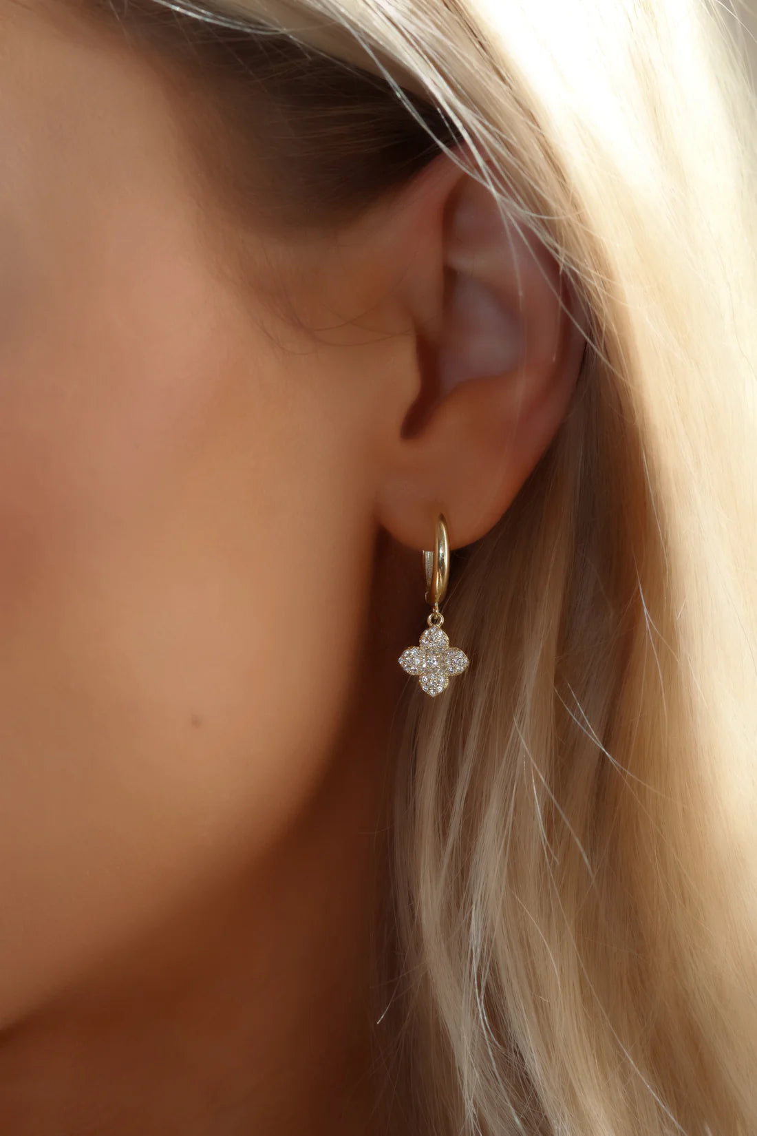 Mini Jasmine Hoop Earrings