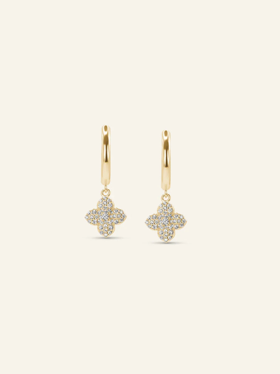 Mini Jasmine Hoop Earrings