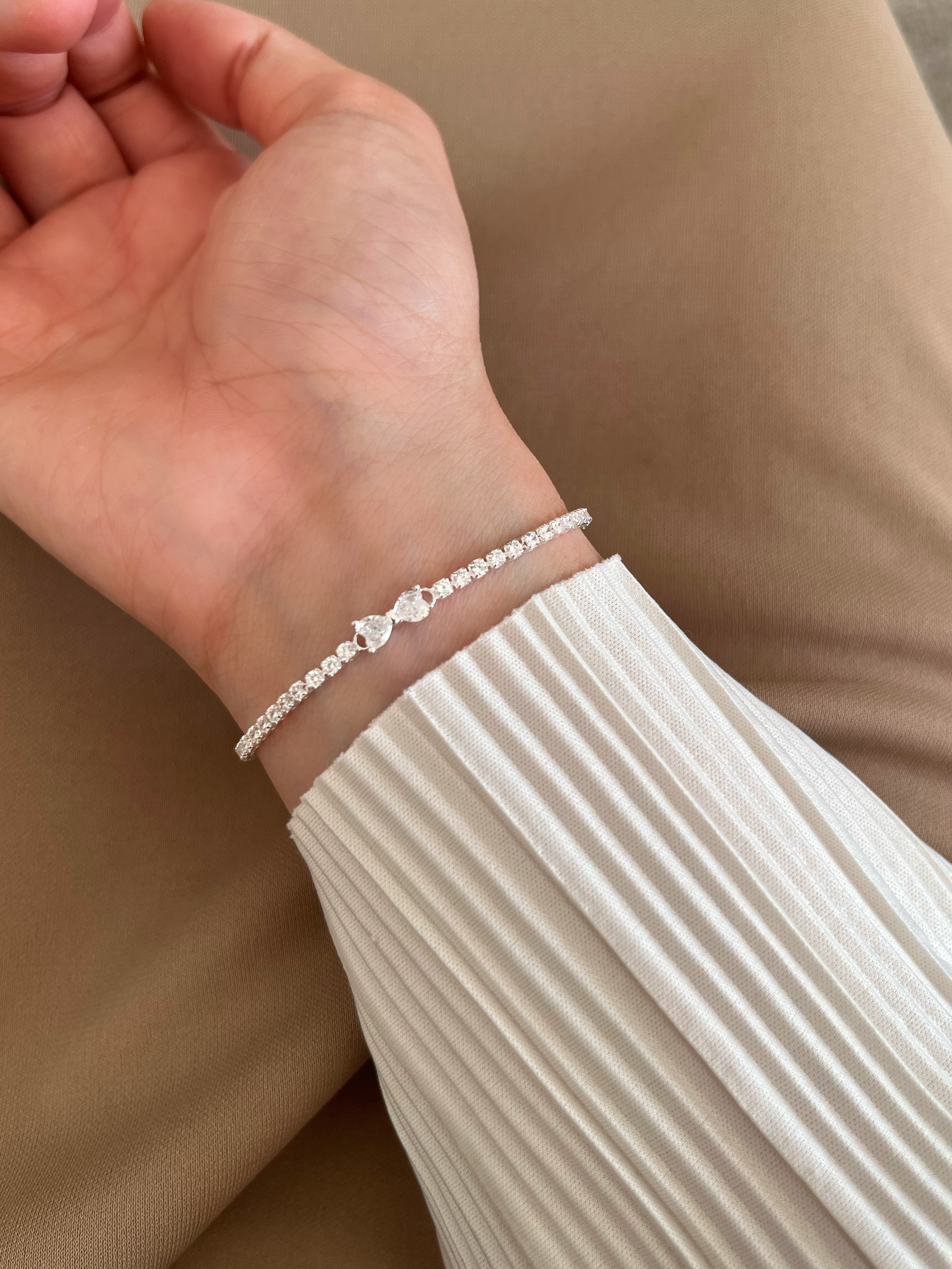 Amal Tennis Chain Bracelet