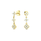 Aubrey Gold Plated Flower Earrings