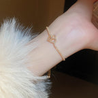 Lover Girl Zircon Heart Bracelet