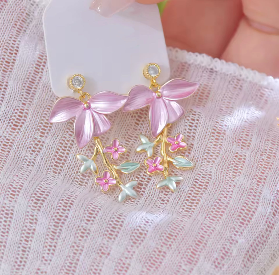Blush Fleur Earrings