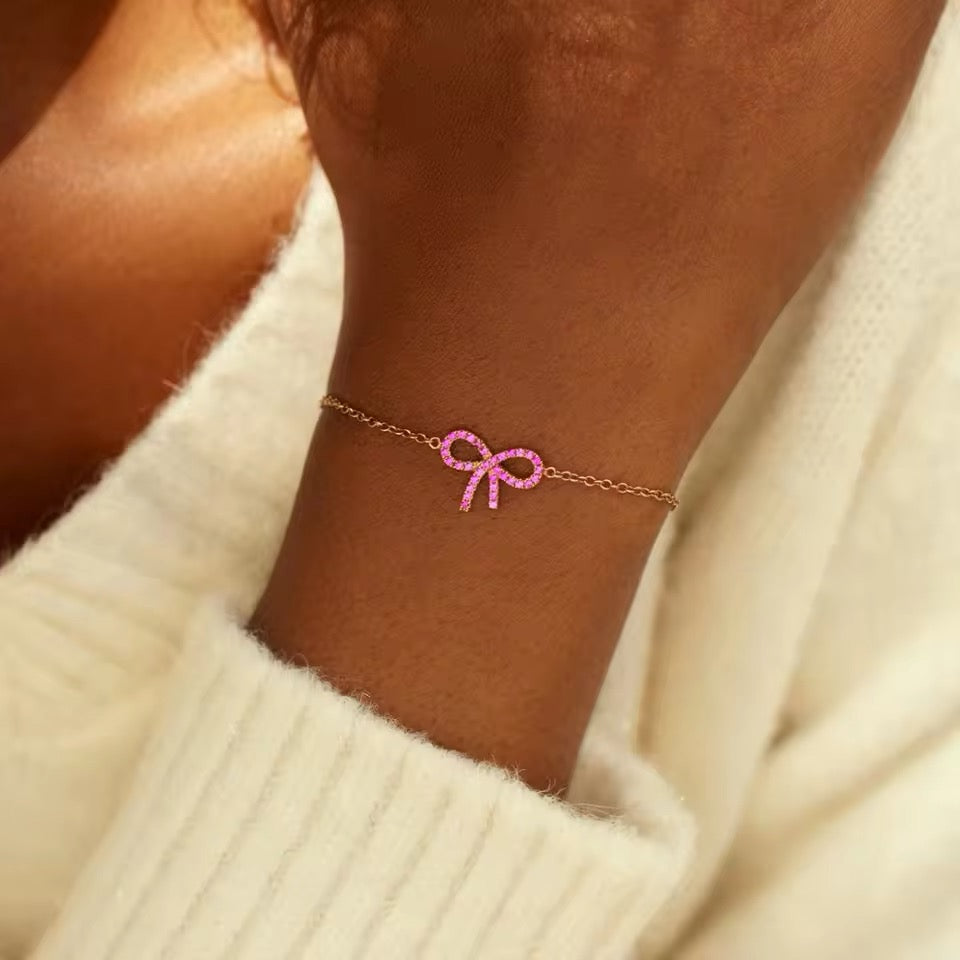 Pink Delight Bracelet ~ 18K Gold Plated