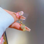 Gold Plated Hello Kitty Zircon Necklace