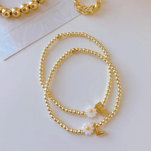 Beaded Letter Bracelet