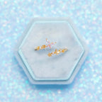 Crystal Zircon Butterfly Open Adjustable Ring