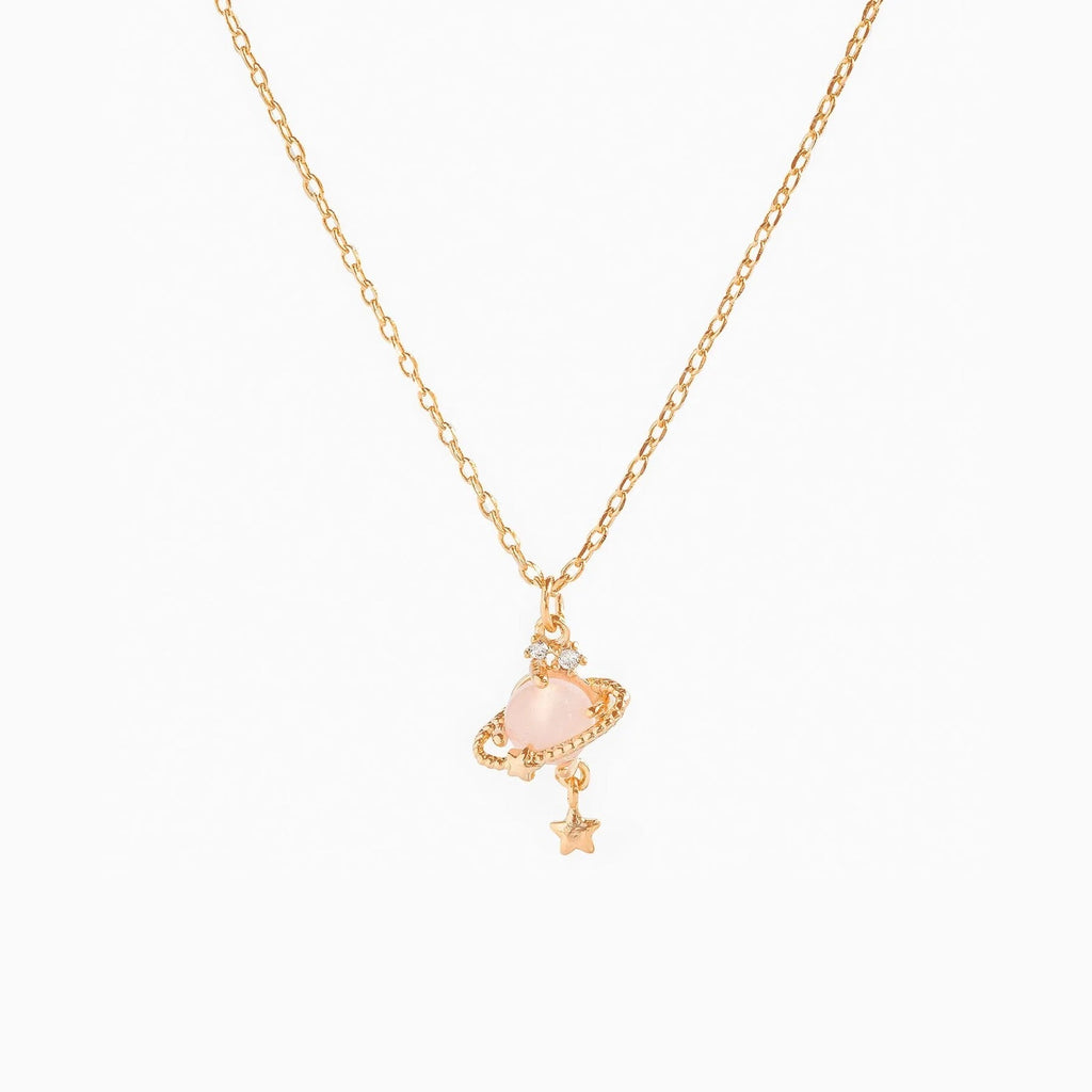Star Planet Zircon Necklace