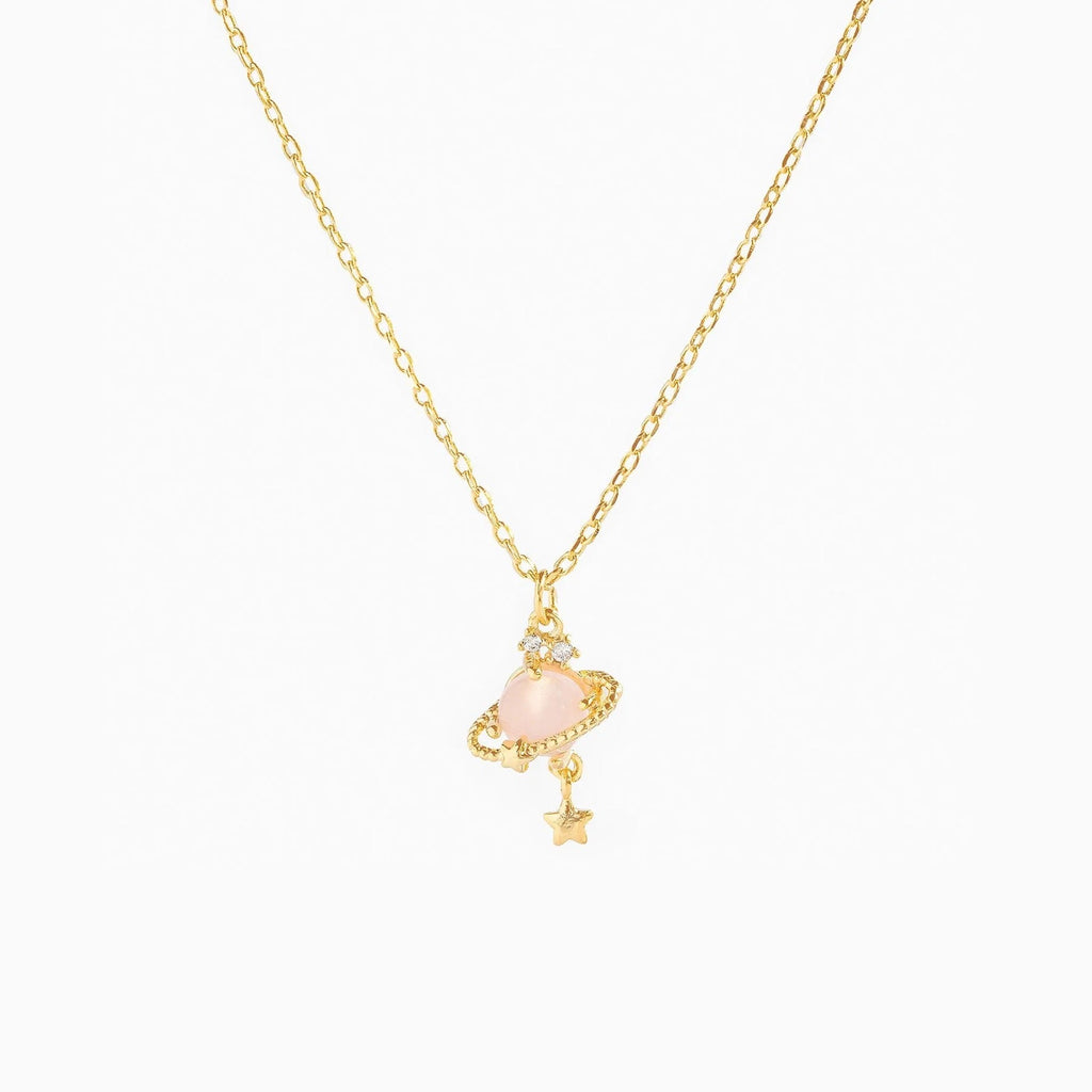 Star Planet Zircon Necklace