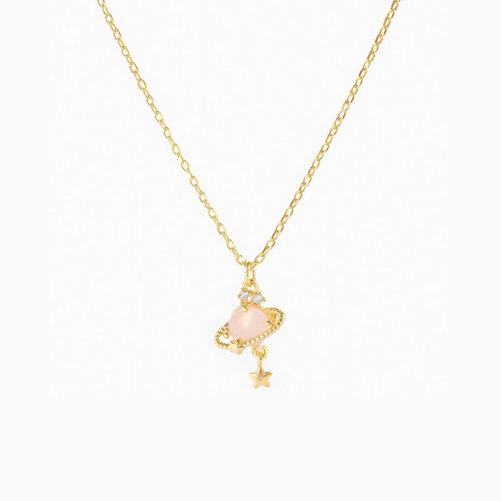 Star Planet Zircon Necklace