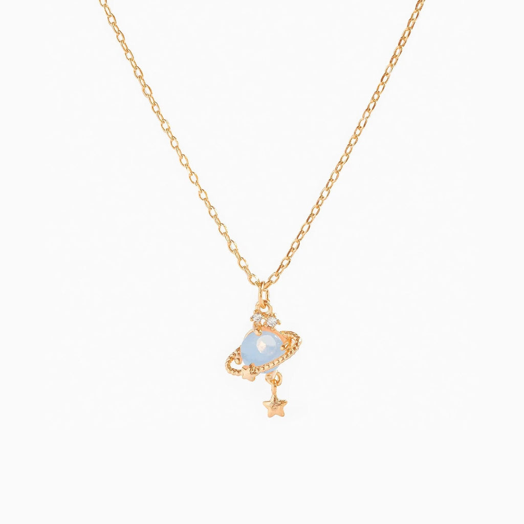 Star Planet Zircon Necklace