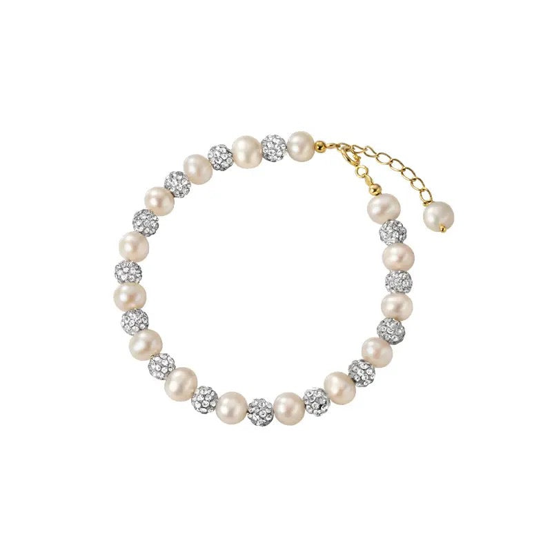 Natural Fresh Pearl Zircon Bracelet