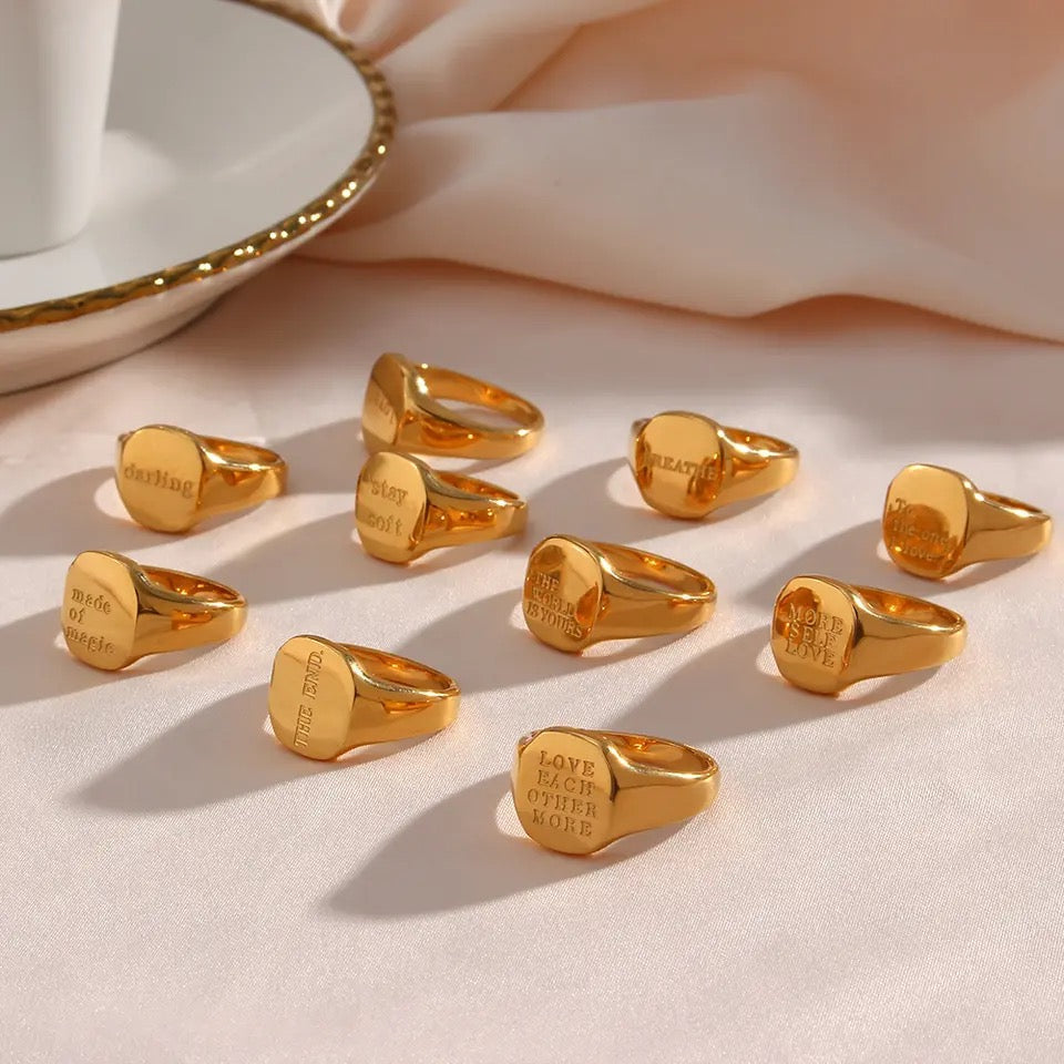 Beth Engraved Ring