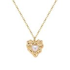 Lava Pearl Pendant Necklace
