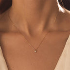 Inlaid Zircon Necklace
