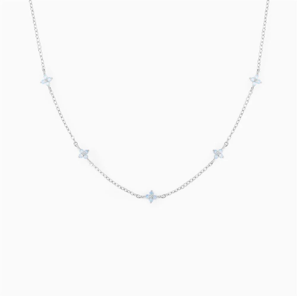 Blue Flower Necklace