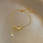 Zircon Love Heart Bracelet