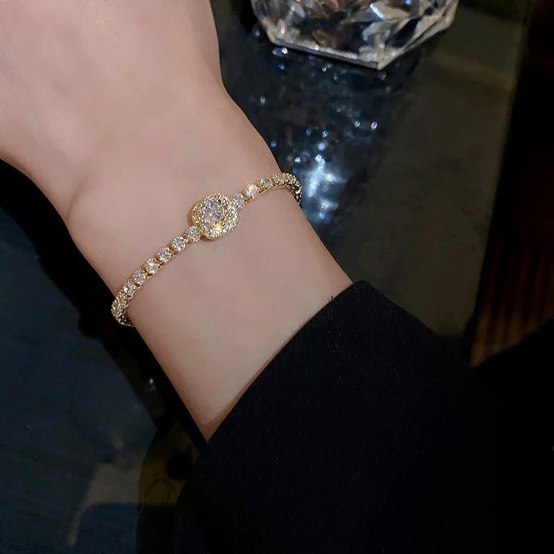 Zaina Inlaid Zircon Bracelet