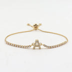 Zircon Letter Bracelet