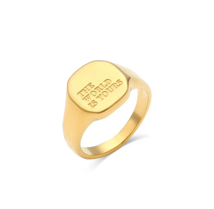 Beth Engraved Ring