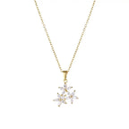 Three Flower Necklace