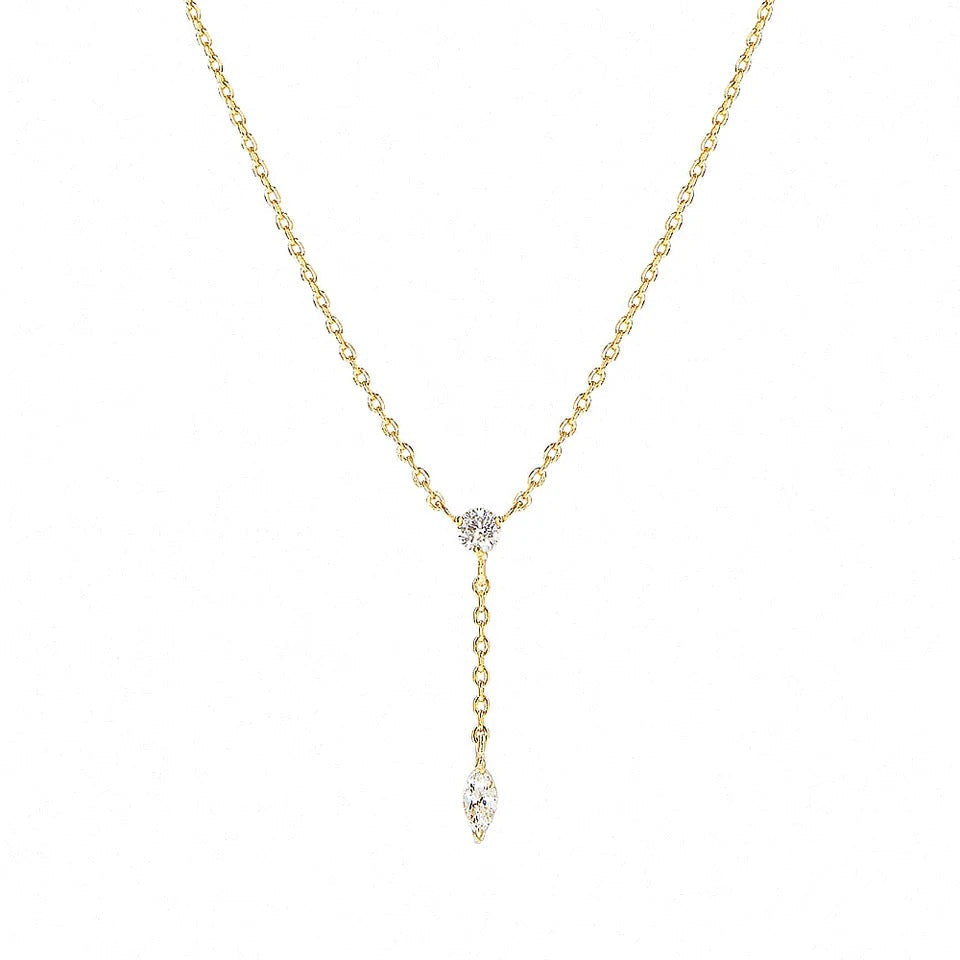 Tassel Zircon Necklace