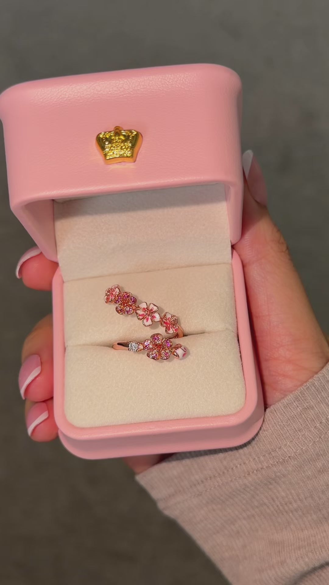 Blush White Ring